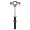 Хомут в зборi CR     3/8″ (16-19мм) з гвинтом-шурупом 8*80 та дюбелем в уп., сірий