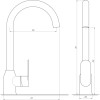 Змішувач для кухні Globus Lux Ontario GLO-0203S