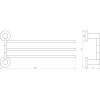 Тримач рушників Globus Lux SS 8431-3  SUS304