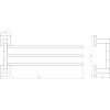 Тримач рушників Globus Lux SQ 9431-3  SUS304