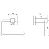 Тримач туалетного паперу Globus Lux SQ 9416  SUS304