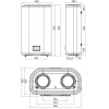 Водонагрівач LEOV LV Flat ER  50 l плоский (50L Flat ER)
