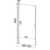Душові двері PROSNA 90TCW.Line (90W.Line) BRAVO (1уп.)