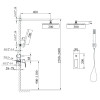 Душова система вбудована  TOPAZ LEXI TLG 21205-H57-BL
