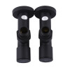 Набір Кран вентильний кутовий з американкою SOLOMON LUX 1/2″  7777  (2шт.) BLACK   (1уп)