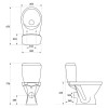 Компакт Cersanit 705 CERSANIA SIMPLEON  з кришкою дюропл SLIM ліфт