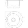 Мийка кухонна врiзна кругла 490х160 Satin MR 490 E 0,6 mm Mira