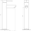 Змішувач для умивальника Globus Lux ALPEN SBT1-201-BB
