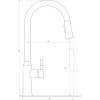 Змішувач для кухні Globus Lux ALPEN SBT1-2033-BB