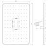 Душова лійка Globus Lux SD-003-30-BB