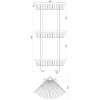 Поличка кутова TOPAZ 4115-3