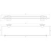 Полиця скляна Perfect Sanitary Appliances RM 1702