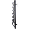 Рушникосушарка UNIO LD W 700-500-7 BLK Драбинка Дуга вода чорна