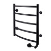 Рушникосушарка UNIO LD ER 500-500-5 BLK Драбинка Дуга електро чорна