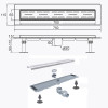 Трап лінійний душовий TILLO TM009-70C 70см