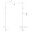 Душова система Globus Lux Termostatic Q VAN-GLQ-0041T-BB