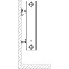 Радіатор сталевий панельний QUEEN THERM 22 бок 500x600