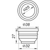 Редукція гумова VSplast 32/25 (чорна)