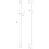 Душова стійка TOPAZ ODISS TO-18107-BB