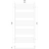 Рушникосушарка UNIO MS W 1000-500-15 BLK Модена вода чорна