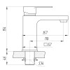Змішувач для умивальника Globus Lux Milano GLM-0401