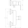 Змішувач для душу Globus Lux Milano GLM-105N-11-Graphite