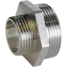 Ніпель редукційний нікельований 1 1/4″ЗР х 3/4″ЗР штампований А0593А(нк) VA