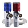 !!Набір кранів кутових кераміка SOLOMON EXCLUSIVE 1/2″X1/2″ 9889 RED/BLUE (1уп.)