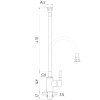 Змішувач для кухні Globus Lux Lazer GLLR-0203SA-K15