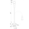 Змішувач для кухні DOMINO DK-H1-2N-103SK-G05