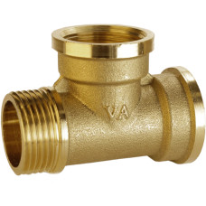 Трійник латунний 3/4″ВР х 3/4″ВР х 3/4″ЗР штампований  А0254А VA