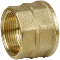Муфта редукційна латунна 1 1/2″ВР х  1 1/4″ВР штампована восьмигранна А0338А VA