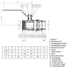 Кран кульовий з американкою Q PROFESSIONAL QP003 PN40 2″