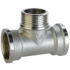 Трійник нікельований 3/4″ВР х 3/4″ЗР х 3/4″ВР штампований А0252А(нк) VA