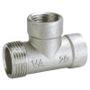 Трійник редукційний нікельований 3/4″ЗР х 1/2″ВР х 1/2″ВР штампований A0225А(нк) VA