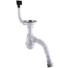 Сифон Waterstal А - 4007  під сталеву кухону  мийку   11/2 40 з переливом, з гнучкою трубою