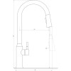 Змішувач для кухні Globus Lux ALPEN SBT1-2033-GP