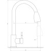 Змішувач для кухні Globus Lux ALPEN SBT1-2031-BB