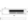 Конвектор ТС80-1000/200-LUX-2wbl (з решіткою)