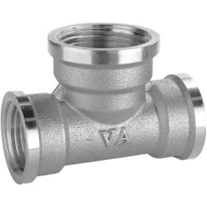Трійник редукційний нікельований    1/2″ВР х 3/4″ВР х 1/2″ВР штампований А0217А(нк) VA