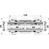 З'єднання зажимне пряме двостороннє DN25(31,2-34,4 мм) OK AGAflex