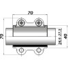 Ремонтний хомут DN20(26,5–27,3 мм) OBA AGAflex
