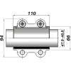 Ремонтний хомут DN40(47,9–48,8 мм) OBA AGAflex