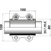 Ремонтний хомут DN50(59,7–60,8 мм) OBA AGAflex