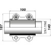 Ремонтний хомут DN100(113,1–115,0 мм) OBA AGAflex