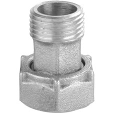 Штуцер для побутової техніки нікельований 1/2″ВР х 3/8″ЗР без резинової прокладки Б2705КА(нк) VA