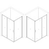 Душова кабіна прямокутна без піддона NISA N120TB.Mosaic BRAVO (1уп.)
