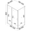 Душова кабіна прямокутна без піддона NISA N120TB.Mosaic BRAVO (1уп.)
