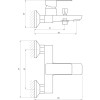 Змішувач для ванної Globus Lux Milano GLM-0102-10-BB