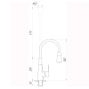 Змішувач для кухні DOMINO Dionis DDD-203SM-BR-B01